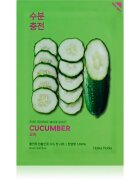 Holika Holika Pure Essence Cucumber maska iz platna s pomirjajočim učinkom za občutljivo kožo nagnjeno k rdečici 23 ml
