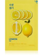Holika Holika Pure Essence Lemon maska iz platna z mehčalnim in osvežilnim učinkom z vitaminom C 20 ml