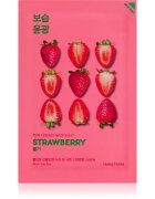 Holika Holika Pure Essence Strawberry revitalizacijska maska iz platna za poenoten odtenek kože 23 ml