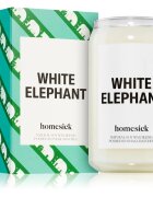 homesick White Elephant dišeča sveča 390 g