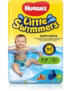 Huggies Little Swimmers 3-4 kopalne plenice za enkratno uporabo 7-15 kg 12 kos