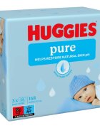 Huggies Pure čistilni robčki 3x56 kos