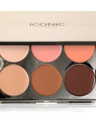 ICONIC London Multi-Use Cream Blush Bronze and Highlight Palette večnamenska paleta za obraz 6x3.2 g