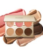 ICONIC London Multi-Use Cream Blush Bronze and Highlight Palette večnamenska paleta za obraz 6x3.2 g