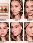 ICONIC London Multi-Use Cream Blush Bronze and Highlight Palette večnamenska paleta za obraz 6x3.2 g