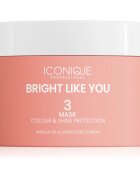 ICONIQUE Professional BRIGHT LIKE YOU Colour & Shine Protection Mask maska za obnovo in zaščito kože za barvane lase 200 ml