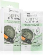 IDC INSTITUTE Green Clay Mask čistilna matirajoča maska z karitejevim maslom 3x8 g