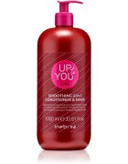 Inebrya Up To You Liss Smoothing 2-in-1 Mask & Conditioner gladilna nega za lase 2v1 1000 ml