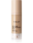 Inglot Skin Focused Care Face Foundation SPF 50 prekrivni tekoči puder SPF 50 odtenek Medium Olive 30 ml
