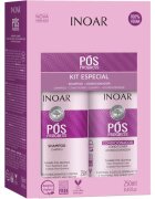 INOAR Pos Progress set za lase po keratinskem ravnanju ali nanoplastiki 2x250 ml
