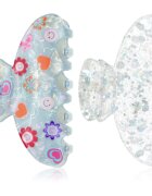 invisibobble Clipstar Cosmic Glow sponke za lase velikost M 2 kos