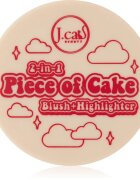 J.Cat Beauty 2 In 1 Piece Of Cake rdečilo z osvetljevalcem odtenek 103 McFlirty 12.1 g