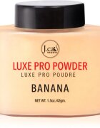 J.Cat Beauty Luxe Pro fiksacijski puder v prahu z mat učinkom odtenek 101 Banana 42 g