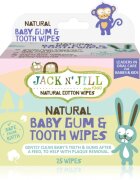 Jack N’ Jill Natural vlažni robčki za zaščito zob in dlesni 25 kos