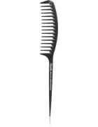 Janeke Carbon Fibre Fashion Comb with a long tail and wavy frame glavnik za lase 215 x 3 cm 1 kos