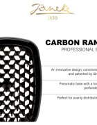 Janeke Carbon Fibre Pneumatic Brush krtača za lase 22 cm 1 kos