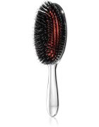 Janeke Chromium Line Air-Cushioned Brush with Bristles and Nylon Reinforcement ovalna krtača za lase 22 x 7 cm 1 kos