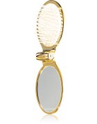Janeke Gold Line Golden Folding Hair-Brush with Mirror glavnik za lase z ogledalom 95 x 55 x 35 cm 1 kos