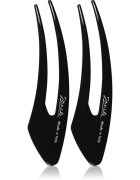 Janeke Hair Clip sponke za lase Black 13 cm