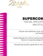 Janeke Supercomb For Gel Application and Styling glavnik za nanašanje gelastih izdelkov 1 kos