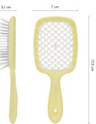 Janeke The Original SuperBrush Small majhna ravna krtača za lase za lase Yellow 1 kos