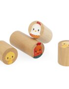 Janod Farm Construction Barrel kocke iz lesa 12m+ 56 kos