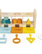Janod Shape Sorter Box with Keys aktivnostna vstavljanka 18m+ 1 kos