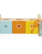 Janod Shape Sorter Box with Keys aktivnostna vstavljanka 18m+ 1 kos