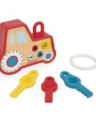 Janod Sound and Light Tractor Keychain aktivnostna igrača iz lesa 18m+ 1 kos