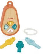 Janod Sounding Keychain aktivnostna igrača iz lesa 18m+ 1 kos
