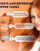 Joanna Ultra Color Cooper Shades 3 Minutes maska za lase za rdeče lase 100 g