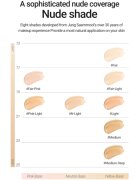 JUNG SAEM MOOL Essential Skin Nuder Cushion posvetlitvena podlaga nadomestno polnilo odtenek Medium Deep 14 g