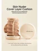 JUNG SAEM MOOL Skin Nuder Cover Layer Cushion vlažilni make-up v gobici + nadomestno polnilo odtenek Medium Deep 2x14 g