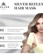 Kallos Coloring Hair Mask Silver Reflex maska za lase za nevtralizacijo rumenih odtenkov 1000 ml