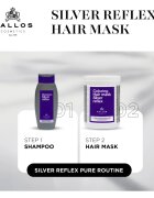 Kallos Coloring Hair Mask Silver Reflex maska za lase za nevtralizacijo rumenih odtenkov 1000 ml