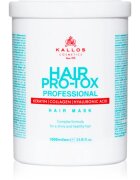 Kallos Hair Pro-Tox maska za šibke in poškodovane lase s kokosovim oljem hialuronsko kislino in kolagenom 1000 ml