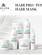 Kallos Hair Pro-Tox maska za šibke in poškodovane lase s kokosovim oljem hialuronsko kislino in kolagenom 275 ml