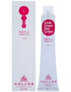Kallos KJMN Professional Cream Hair Colour Keratin & Argan Oil barva za lase s keratinom in arganovim oljem odtenek 6.4 Dark Copper Blond 100 ml