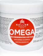 Kallos KJMN Professional Omega hranilna maska za lase z omega-6 kompleksom in makadamijevim oljem 275 ml