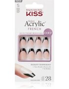 KISS Acrylic French Color umetni nohti Flame 28 kos