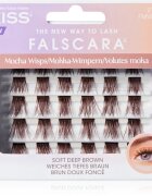 KISS Falscara Multi Wisps šopaste lepilne trepalnice Mocha 24 kos