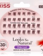 KISS Look So Natural šopaste lepilne trepalnice z vozličkom Lavish 30 kos