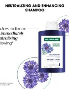 Klorane Cornflower Organic šampon za nevtralizacijo rumenih odtenkov 200 ml