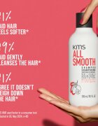 KMS All Smooth Shampoo šampon za glajenje las za močne grobe in suhe lase 300 ml
