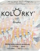 Kolorky Day Brushes ekološke plenice za enkratno uporabo velikost S 8-13 Kg 19 kos