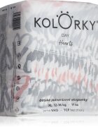 Kolorky Day Hearts ekološke plenice za enkratno uporabo velikost XL 12-16 Kg 17 kos