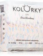 Kolorky Day Rain&Rainbow ekološke plenice za enkratno uporabo velikost M 5-8 Kg 21 kos