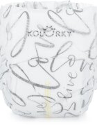 Kolorky Deluxe Velvet Love Live Laugh ekološke plenice za enkratno uporabo velikost M 5-8 Kg 21 kos