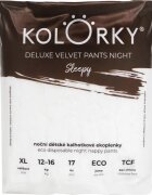 Kolorky Deluxe Velvet Pants Night Sleepy hlačne plenice za enkratno uporabo za noč XL 12-16 kg 17 kos
