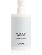 Kolorky Face & Body Cleanser nežni gel za umivanje za obraz in telo Floral Powder 390 ml